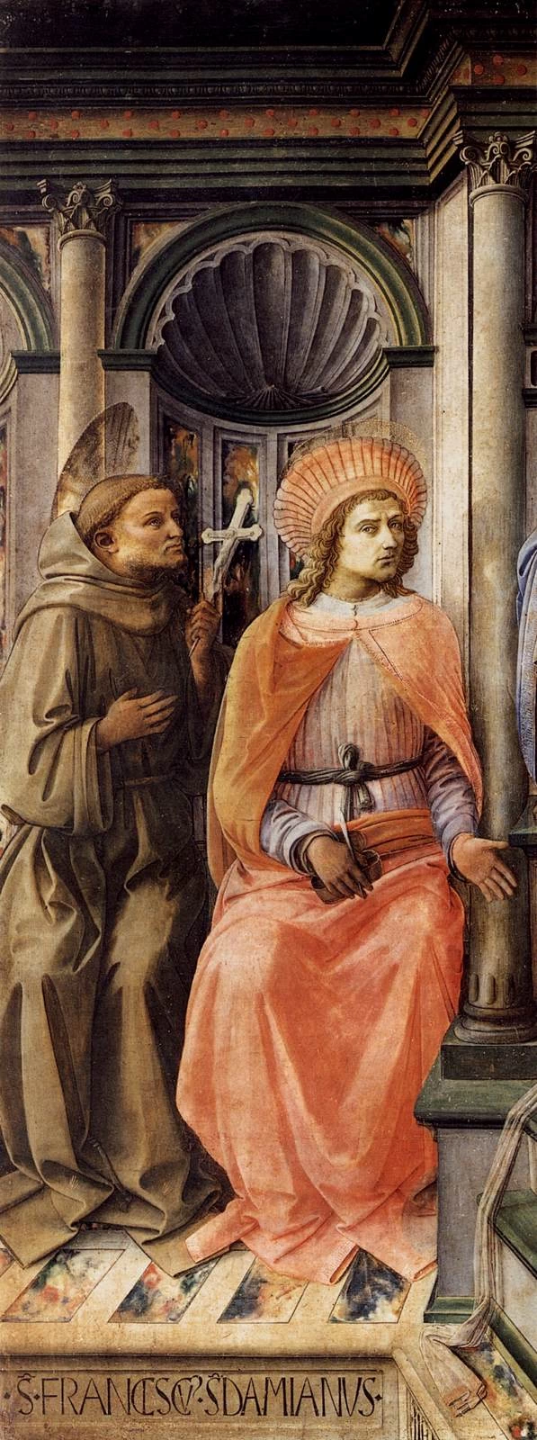 Madonna in trono con santi - Galleria degli Uffizi, Firenze, dettaglio